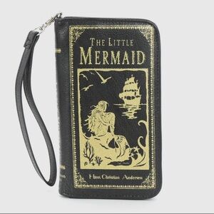 Disney The Little Mermaid Ariel Book Cover Wallet or Wristlet - BRAND NEW